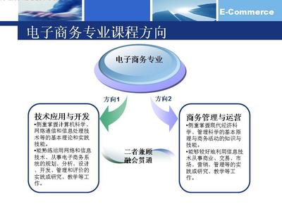 電子商務考研科目解析及技術開發方向探討